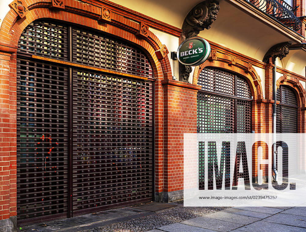 Rolling grilles to the Commercial premises one Historical Building, Berlin Schoeneberg, Germany 1020920791