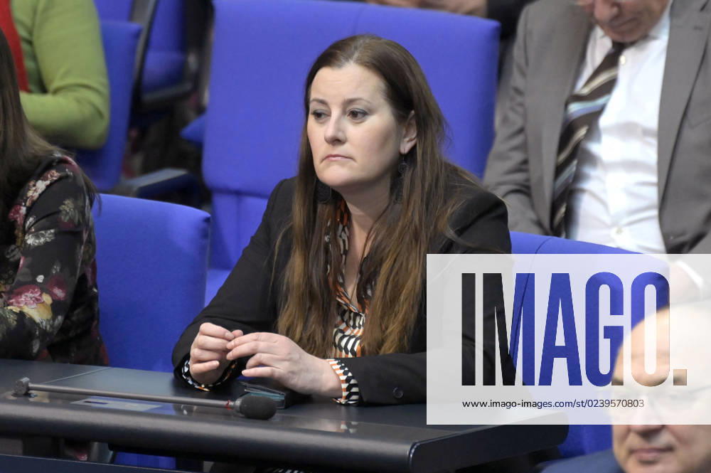 Janine Wissler in the 92 session of the German Bundestag in the Reichstag building Berlin, 17 03 2023 Foto:xF.xFuturexImage