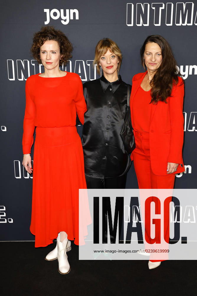 Adina Vetter, Heike Makatsch and Catrin Striebeck at the premiere of the new comedy series Intimate Pro7 and Joyn on 17 03 2023 in Berlin Intimate series premiere in Berlin