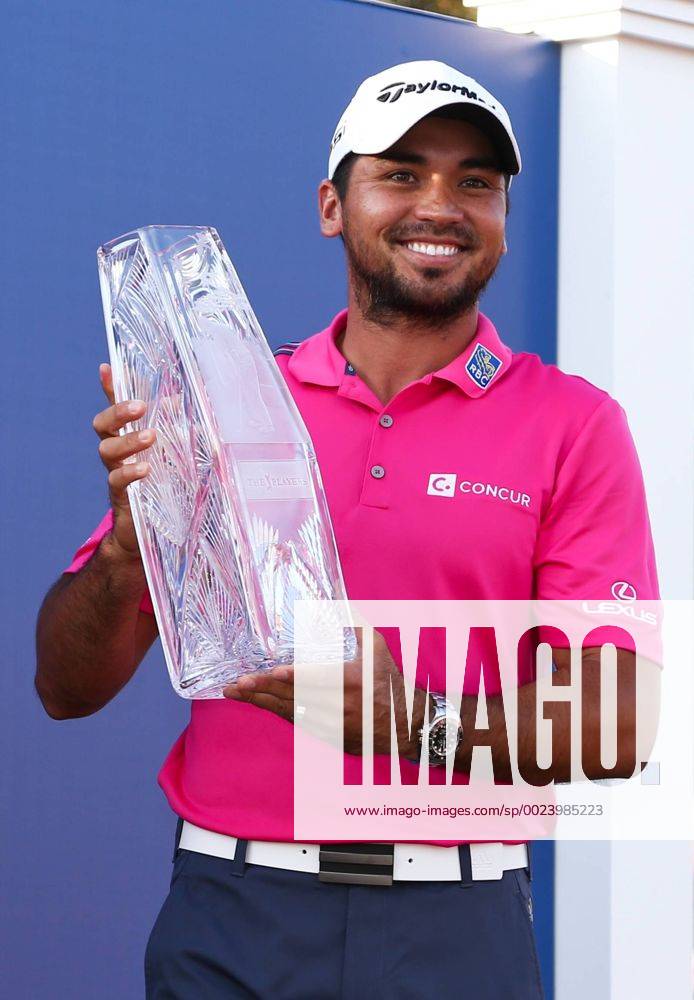 Ponte Vedra Beach, Florida, United States - Jason Day holds the trophy after winning the final round of The PLAYERS Championship at TPC Sawgrass. Golf 2016 - The PLAYERS Championship - Final Round - ZUMAw109