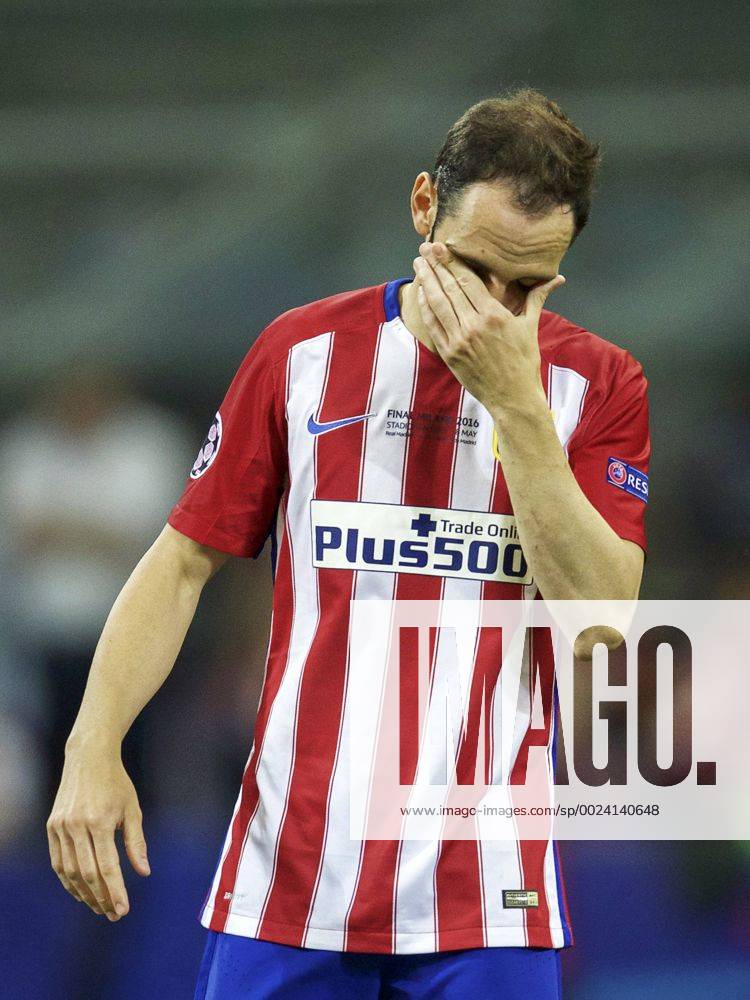 Juanfran of Club Atletico de Madrid during the UEFA Champions League final match between Real Madrid and Atletico Madrid on May 28, 2016 at the Giuseppe Meazza San Siro stadium in Milan, Italy. Real Madrid v Atletico Madrid UEFA Champions League final 2015 2016 IVx 5570900