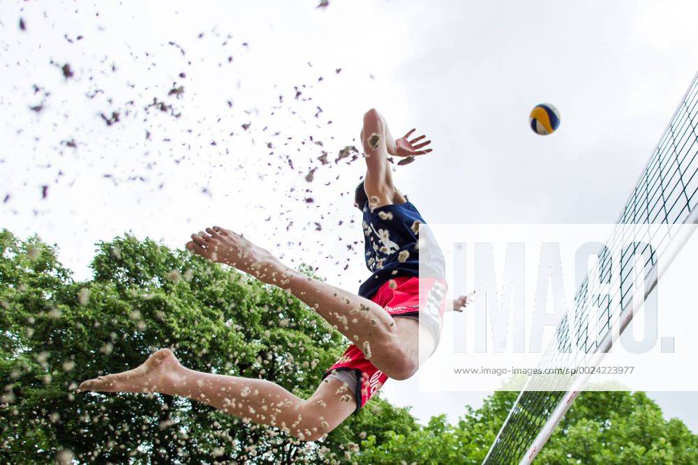 Marvin Klass (SV Fellbach Regensport); LBS-Cup Beachvolleyball A-Top, Markplatz, Schopfheim Germany, 20160605; Schopfheim