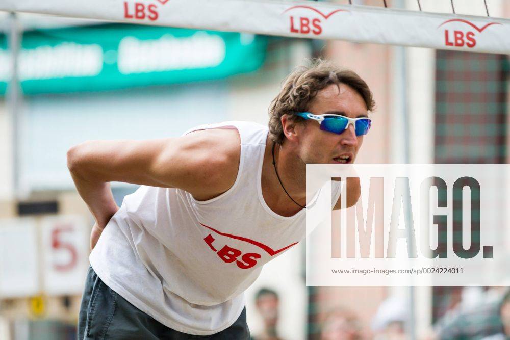 Florian Schweikart (DJK Augsburg Hochzoll); LBS-Cup Beachvolleyball A-Top, Markplatz, Schopfheim Germany, 20160605; Schopfheim