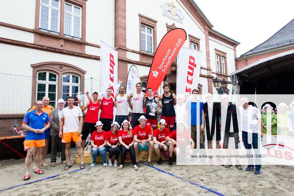 Abschlussfoto; LBS-Cup Beachvolleyball A-Top, Markplatz, Schopfheim Germany, 20160605; Schopfheim