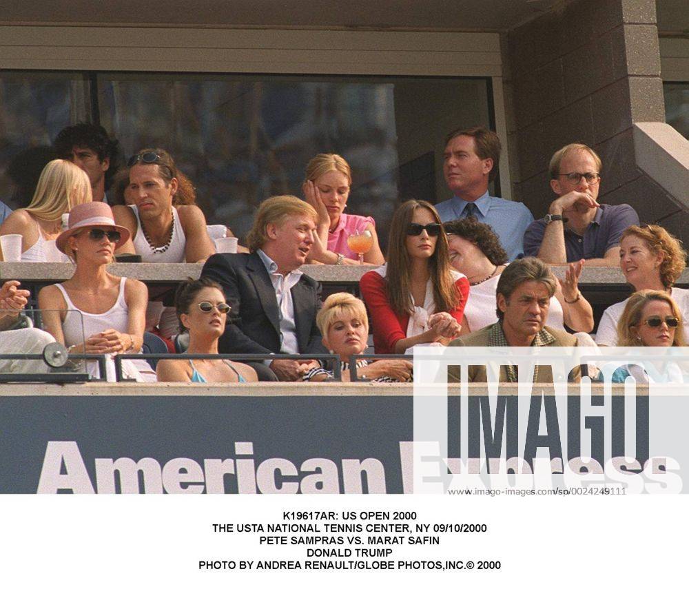 Jan. 1, 2011 - K19617AR: US OPEN 2000.THE USTA NATIONAL TENNIS CENTER, NY 09 10 2000.PETE SAMPRAS VS. MARAT SAFIN.DONALD TRUMP. ANDREA RENAULT 2000 SEND - ZUMAg49_