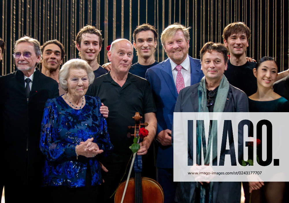 The Hague King Willem-Alexander and Princess Beatrix attend the performance One of a Kind, a production of the Holland Dance Festival and Kylian Productions and performed by the Stuttgarter Ballett, in theater Amare in The Hague. Â