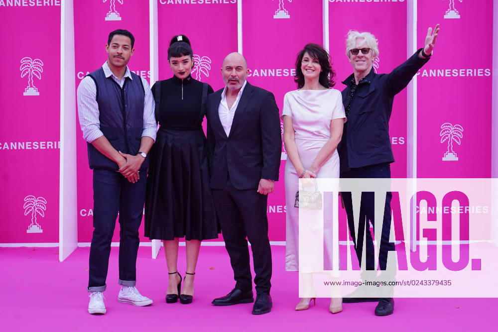 Daryl McCormack - Shirine Boutella - Lior Raz - Zabou Breitman - Stewart Copeland CELEBRITES : 6 eme Canneseries - Tapis rose de la cà rà monie douverture - Cannes - 14 04 2023 NorbertScanella Panoramic