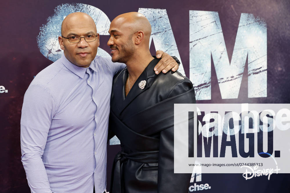 Samuel Meffire and Malick Bauer at the premiere of the Disney streaming series Sam Ein Sachse at Kino International Berlin, 18 04 2023 Foto:xS.xGabschx xFuturexImage
