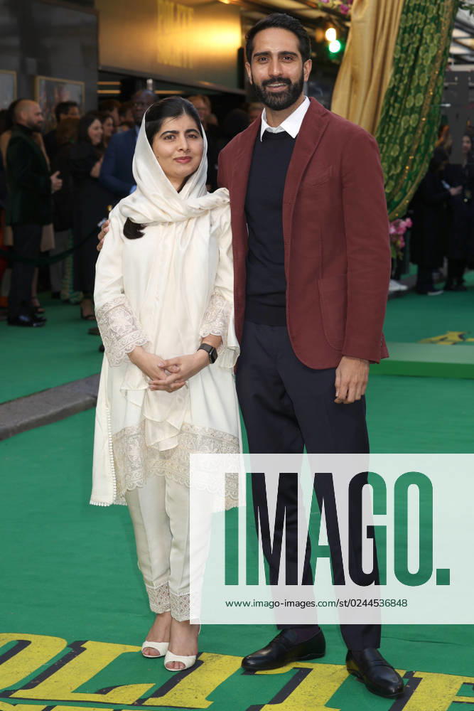 Malala Yousafzai and Asser Malik attend the special screening of Polite Society at The Curzon Mayfair in London. APRIL 19th 2023 CMYx2408