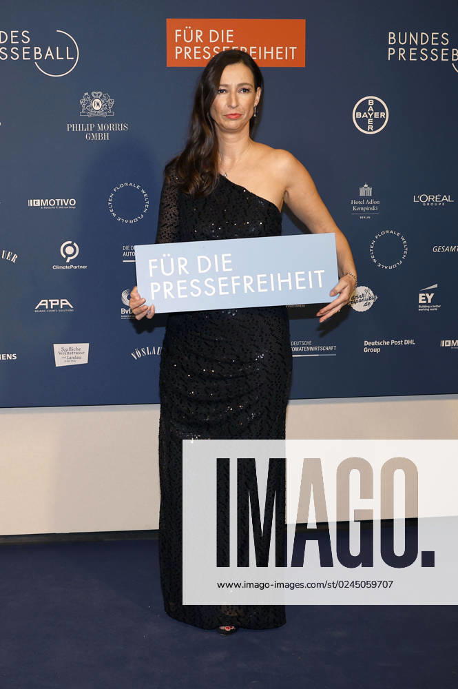 Pinar Atalay at the 70 Federal Press Ball 2023 in the Hotel Adlon Kempinski Berlin, 21 04 2023 Foto:xJ.xFuturexImage