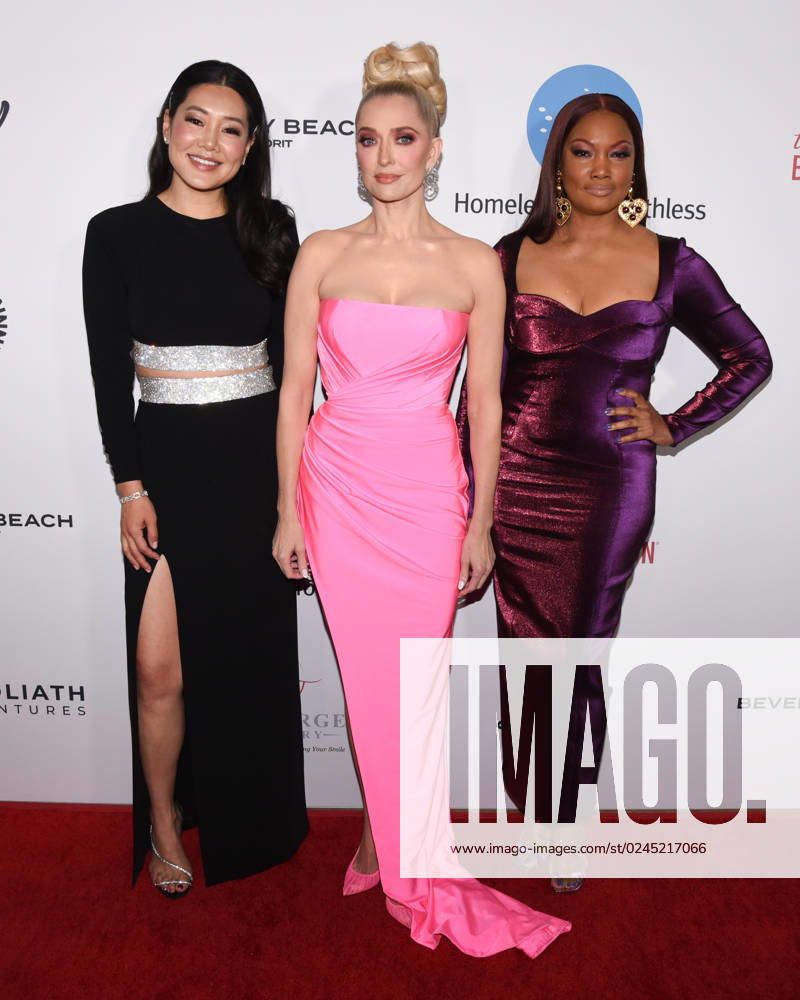 Beverly Hills, California - Crystal Kung Minkoff, Erika Jayne and Garcelle Beauvais. Homeless Not Toothless 2023 Hollywood Gala at The Beverly Hilton. Photo Credit: Billy Bennight AdMedia 291060 2023-04-22 California Beverly Hills Etats-Unis