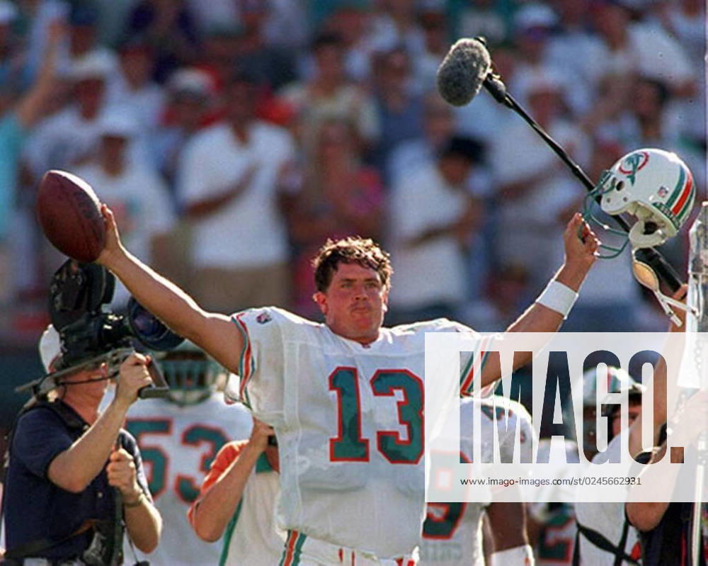 Miami Dolphins quarterback Dan Marino was unexpectedly drafted 27th overall 40 years ago, in 1983. Marino marks the anniversary by reflecting on that draft, his career and legacy. - ZUMAm67_ 20230425_zaf_m67_027