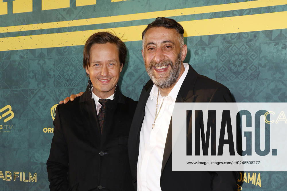 Tom Schilling and Kida Khodr Ramadan at the German Genius Film Premiere on 3 05 2023 in Berlin German Genius Film Premiere in Berlin