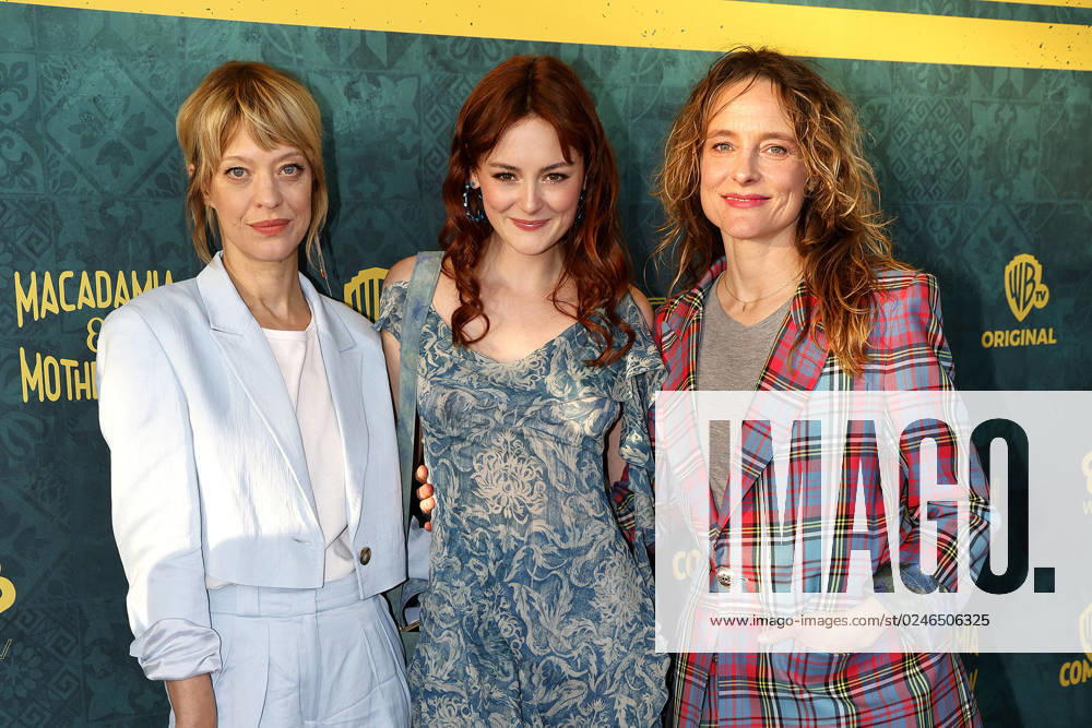 Heike Makatsch, Lea van Acken and Anne Ratte Polle at the German Genius Film Premiere on 3 05 2023 in Berlin German Genius Film Premiere in Berlin