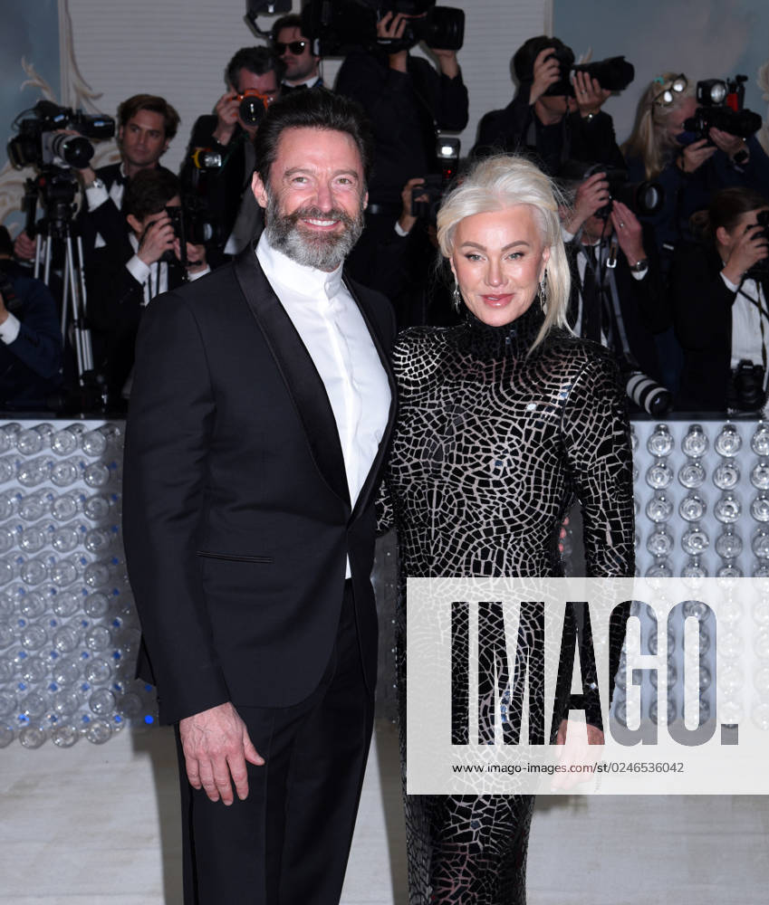 New York, USA: Hugh Jackman and Deborra-Lee Furness attend the 2023 Met Gala Celebrating Karl Lagerfeld: A Line of Beauty at Metropolitan Museum of Art inNew York.New York USA - ZUMAp281 20230502_zea_p281_468
