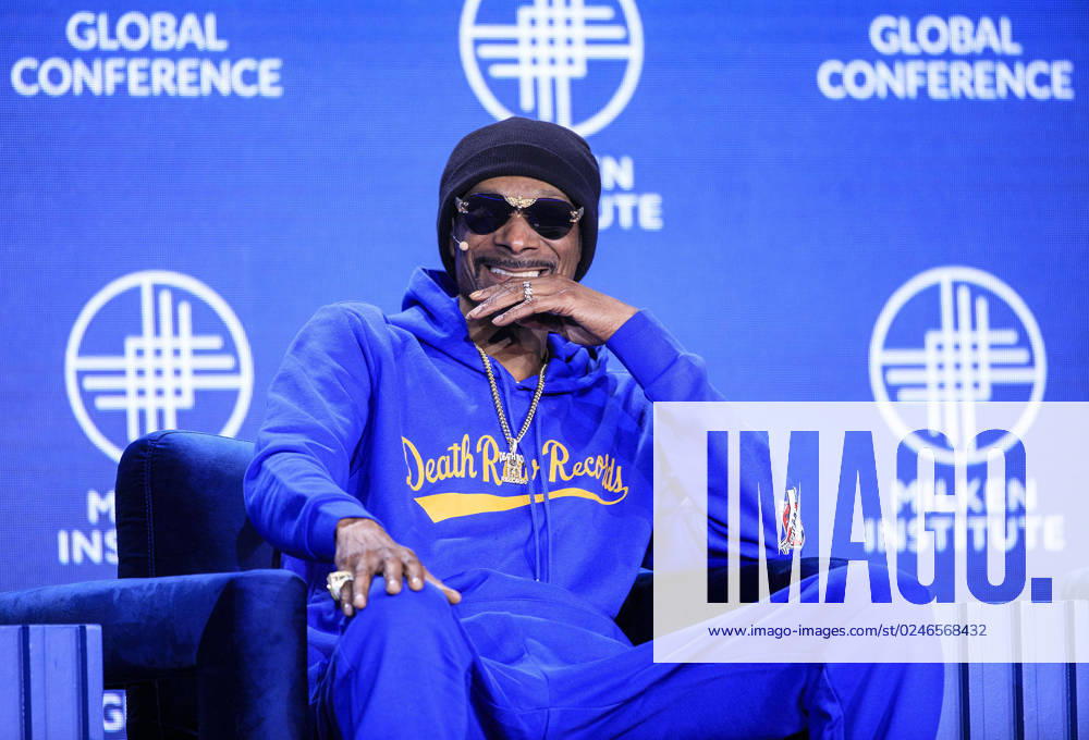SNOOP DOGG Entrepreneur, Rapper and Owner, Death Row Records during the 2023 Milken Institute Global Conference on Wednesday at the Beverly Hilton in Beverly Hills, California. YOLANDA RUIZ PI Beverly Hills USA - ZUMAp124 20230503_zaa_p124_034