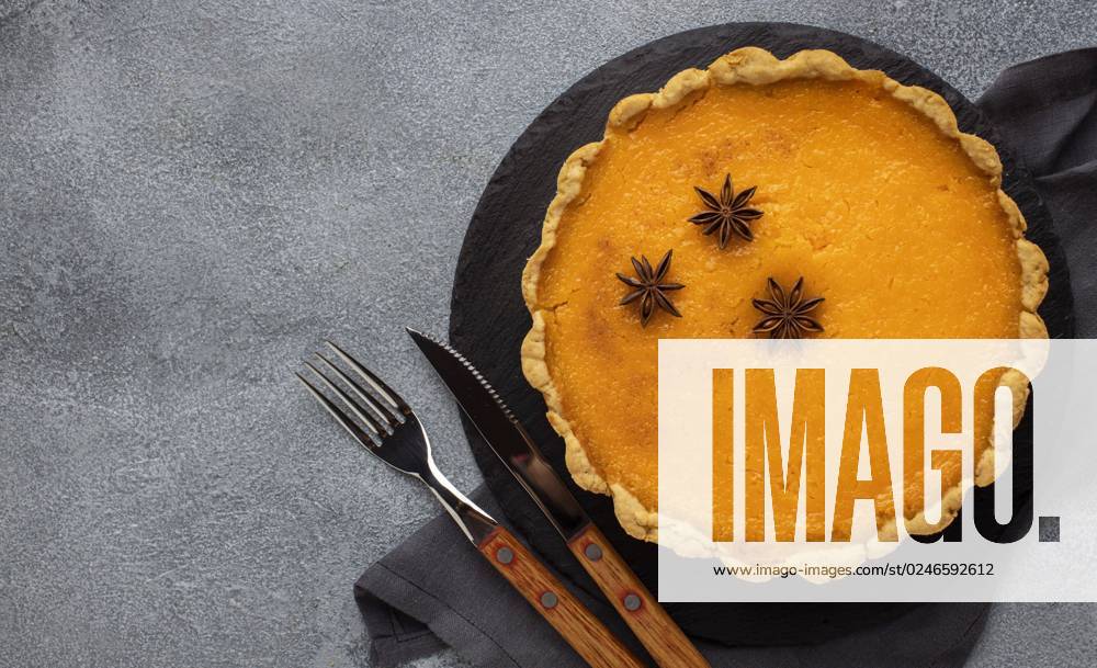 Delicious Pumpkin pie from above