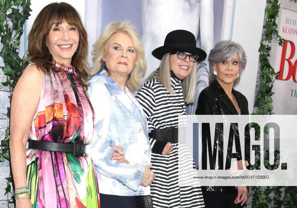 NEW YORK, NY - MAY 8: Mary Steenburgen, Jane Fonda, Candice Bergen and Diane Keaton at the NY Premiere Of Book Club: The Next Chapter at AMC Lincoln Square 13 in New York City on May 8, 2023.