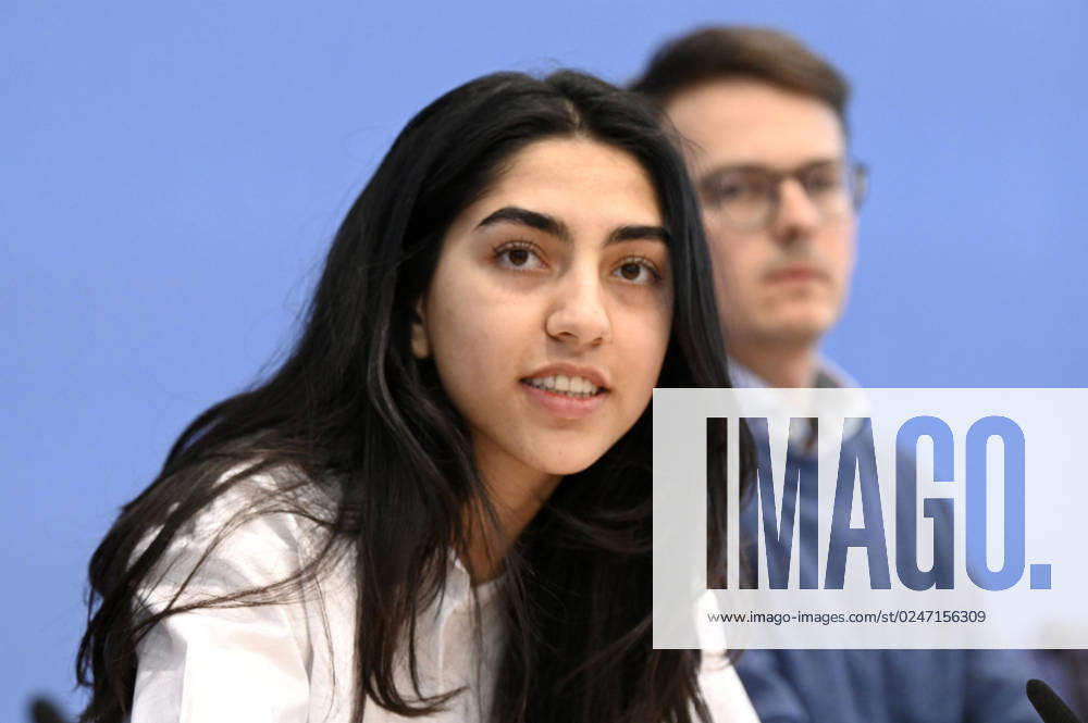Sultana Sediqi and Robert Kusche at the Federal Press Conference on the 2022 Annual Statistics on Right-Wing and Racist Violence and on the Current Wave of Racist Mobilizations in Eastern Germany at the Haus der Bundespressekonferenz Berlin, 09 052023 Foto:xF.xFuturexImage