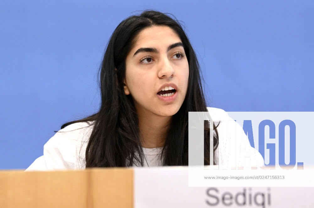 Sultana Sediqi at the Federal Press Conference on the 2022 Annual Statistics on Right-Wing and Racist Violence and on the Current Wave of Racist Mobilizations in Eastern Germany at the Haus der Bundespressekonferenz Berlin, 09 052023 Foto:xF.xFuturexImage