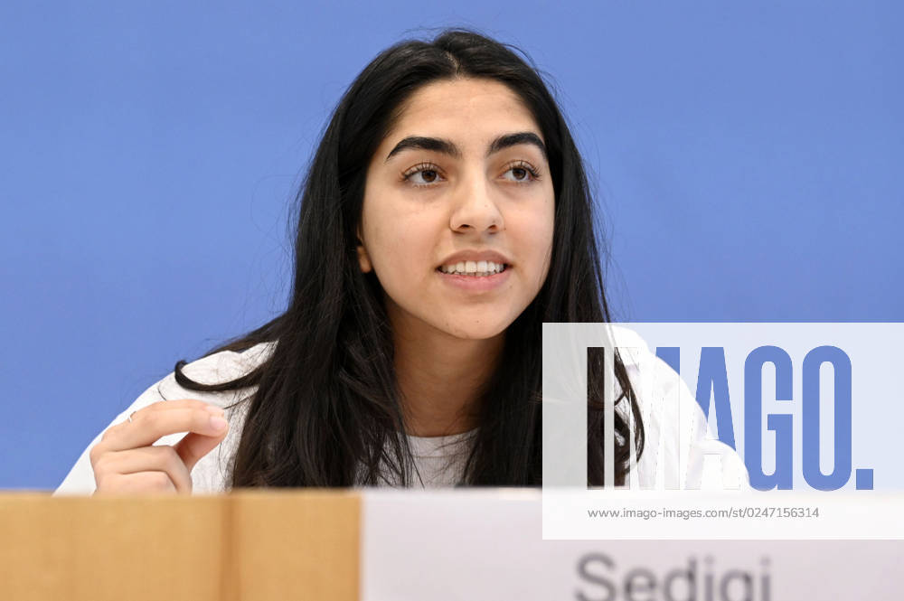 Sultana Sediqi at the Federal Press Conference on the 2022 Annual Statistics on Right-Wing and Racist Violence and on the Current Wave of Racist Mobilizations in Eastern Germany at the Haus der Bundespressekonferenz Berlin, 09 052023 Foto:xF.xFuturexImage
