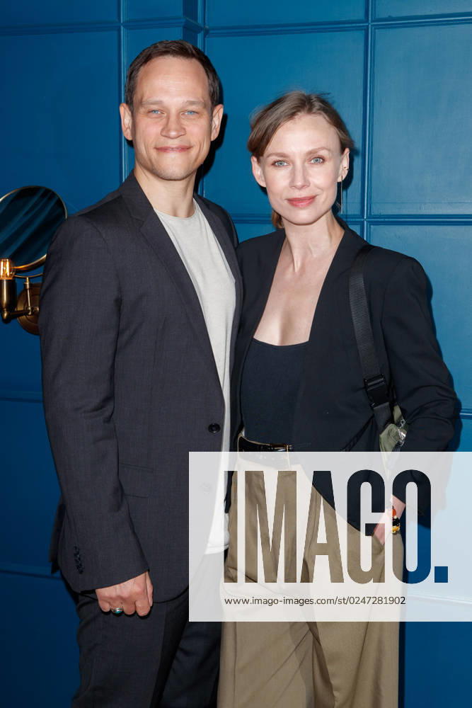 Event Green Actors Lounge Vinzenz Kiefer with wife Masha Tokareva at the 3 Green Actors Lounge in the Provocateur Hotel on 09 05 2023 in Berlin