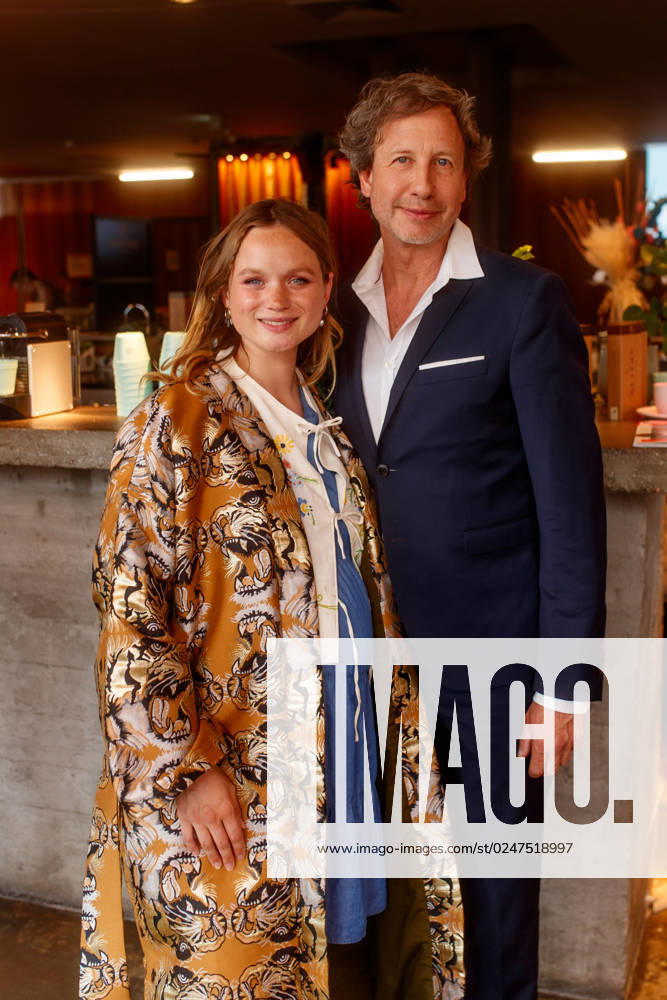 Event Green Actors Lounge Sofie Eifertinger with husband Nikolai Hanf Dressler Nikolai De Treskow at the 3 Green Actors Lounge in the House Hungary on 11 05 2023 in Berlin