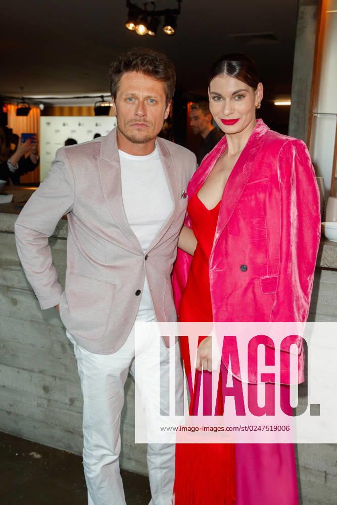 Event Green Actors Lounge Roman Knizka and Rebecca Kunikowski at the 3 Green Actors Lounge at the House Hungary on 11 05 2023 in Berlin