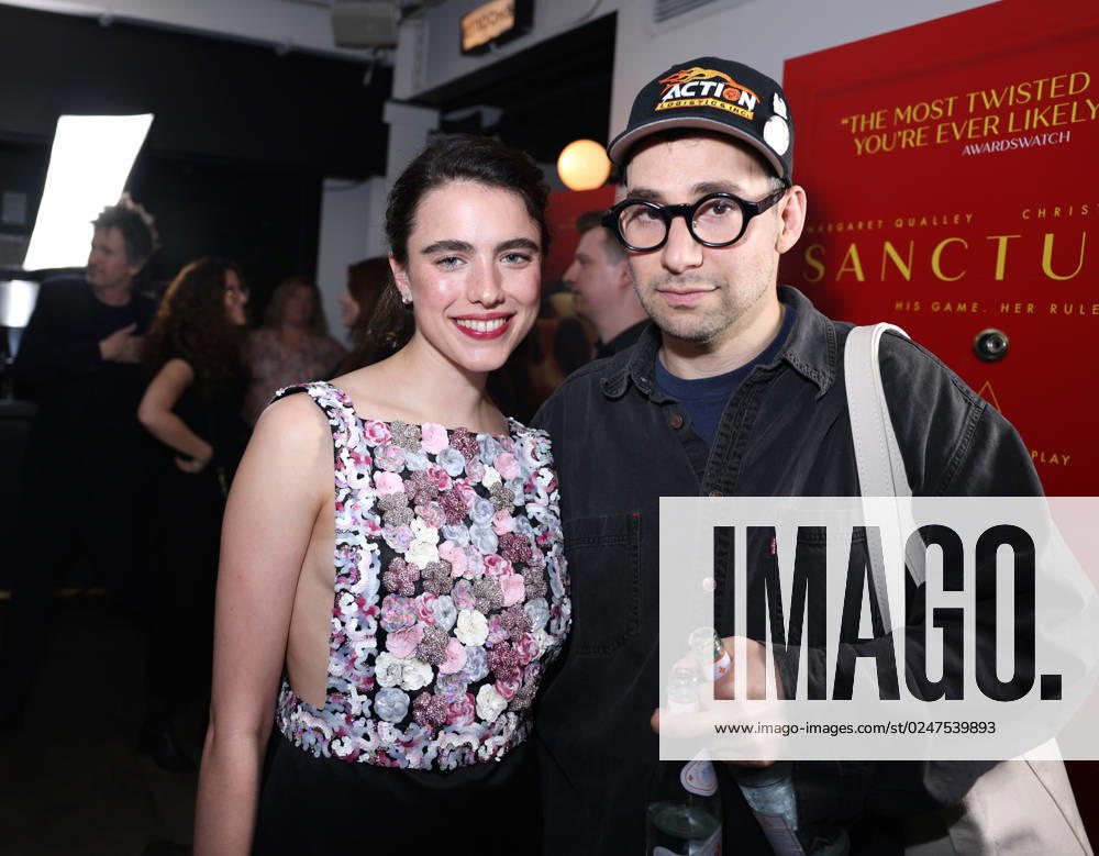 Margaret Qualley and Jack Antonoff attend Sanctuary New York Premiere at Metrograph in New York. New York USA - ZUMAp281 20230512_zea_p281_111