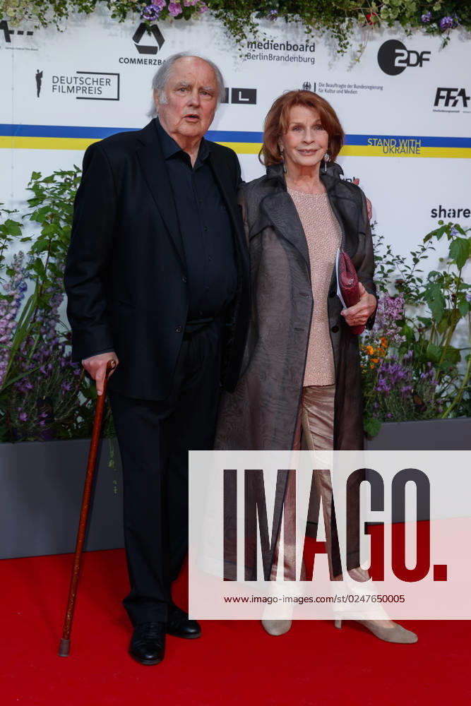 Event German Film Award 2023 Senta Berger with husband Michael Verhoeven at the 73 German Film Award in the Theater am Potsdamerplatz on 12 05 2023 in Berlin