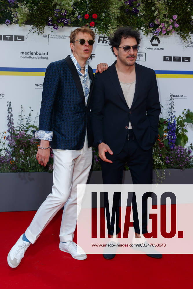 Event German Film Award 2023 Alexander Scheer and Fahri Yardim at the 73 German Film Award at the Theater am Potsdamerplatz on 12 05 2023 in Berlin