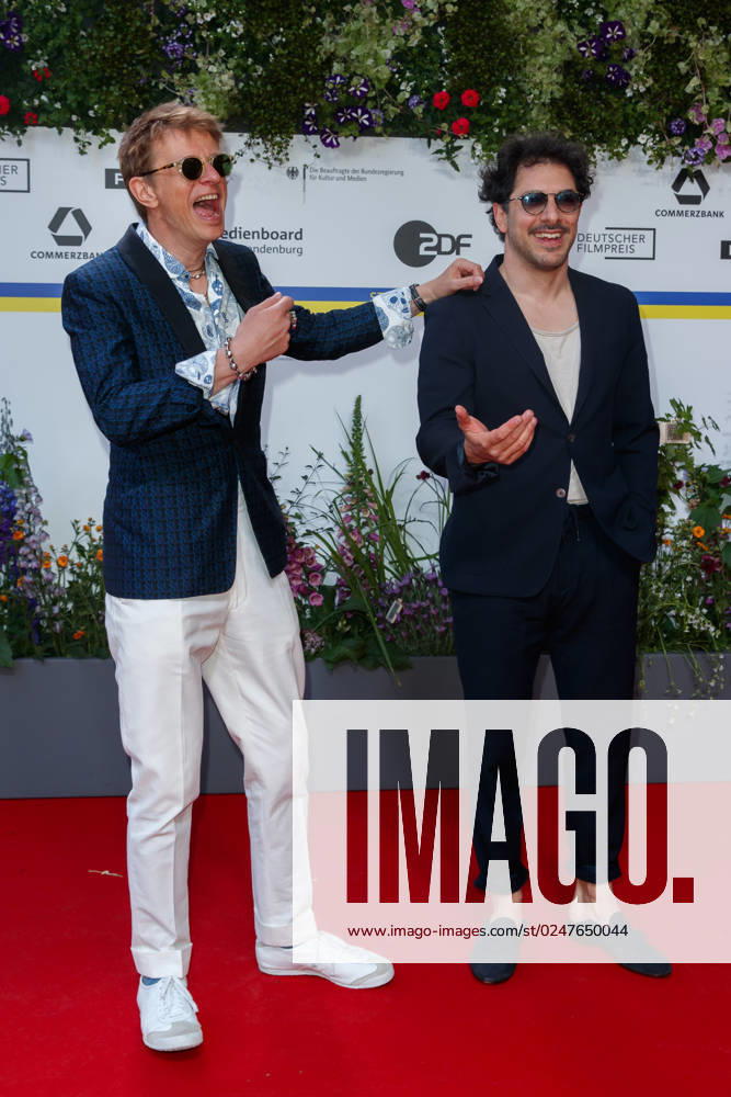 Event German Film Award 2023 Alexander Scheer and Fahri Yardim at the 73 German Film Award at the Theater am Potsdamerplatz on 12 05 2023 in Berlin