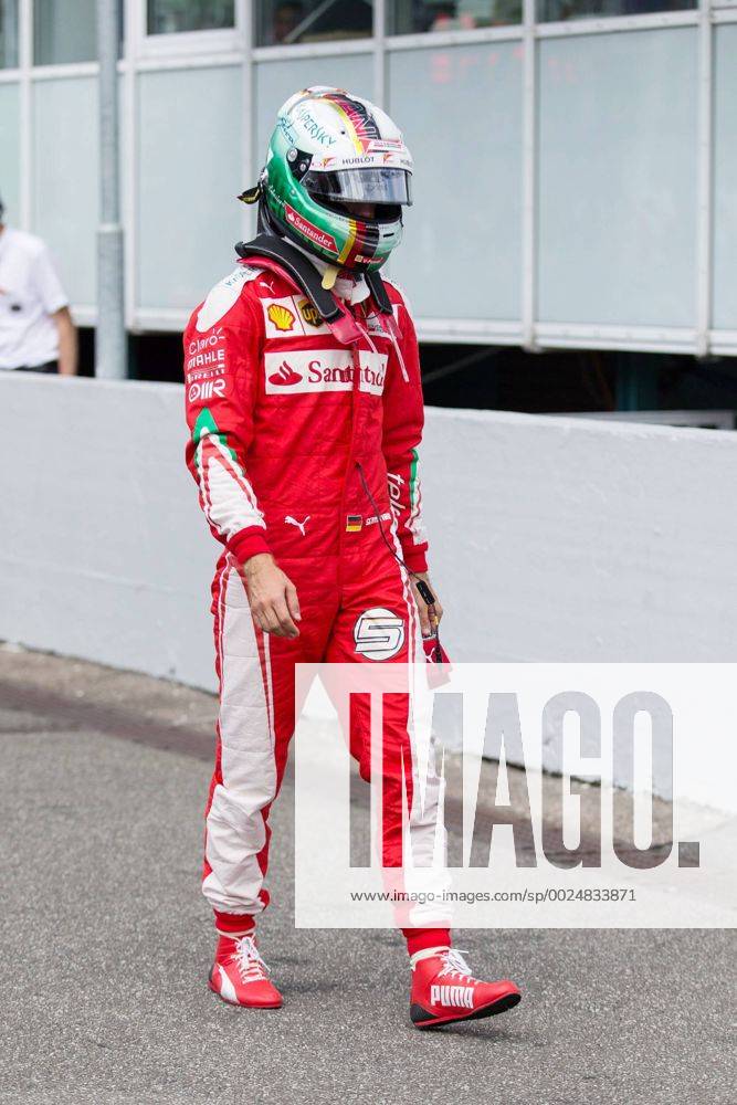 Sebastian Vettel (Scuderia Ferrari) geht enttaeuscht davon, Grosser Preis von Deutschland 2016, Qualifikation, Motorsport, Formel 1, 30.07.2016,