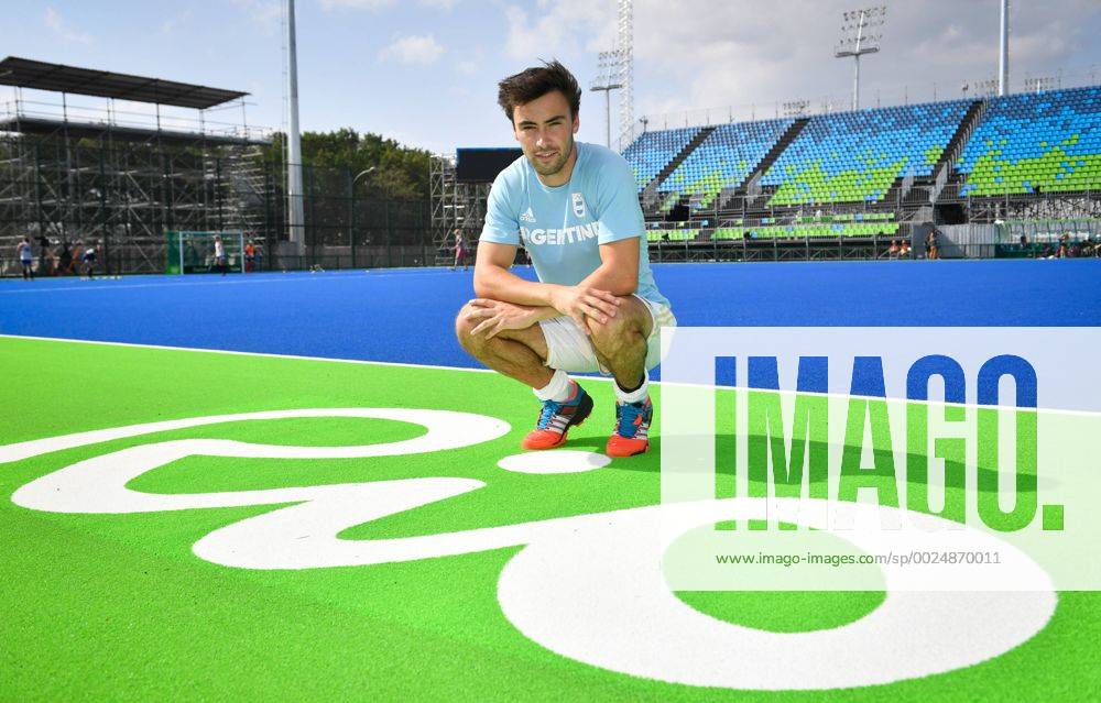 Argentina s player Luca Masso, grandson of Famous former Belgian cyclist Eddy Merckx poses for photographer in marge of a friendly hockey game between Belgium and Argentina ahead of the start of the 2016 Olympic Games Olympische Spiele Olympia OS in Rio, Tuesday 02 August 2016, in Rio, Brazil. DIRKxWAEM x04902316x