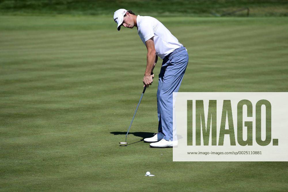 Golf player Thomas Pieters of Belgium plays his ball during D+D REAL Czech Masters European Tour tournament in Vysoky Ujezd, Czech Republic, August 19, 2016. (CTKxPhoto RomanxVondrous) CTKPhotoP201608190727801 vnd 10