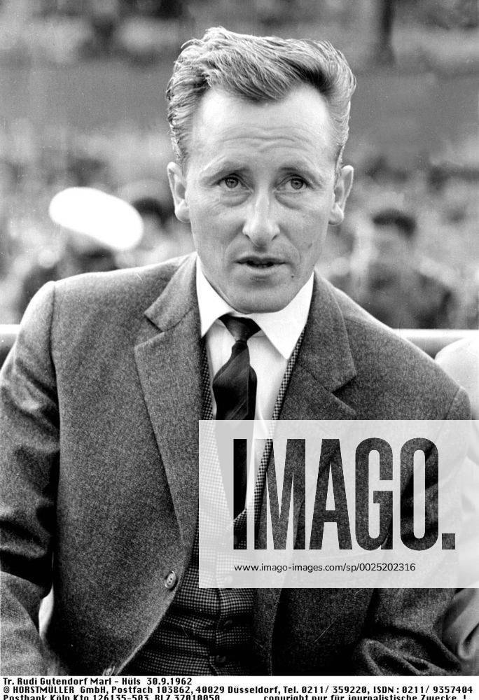 Rudi Gutendorf wird am 30.08.2016 Neunzig Jahre alt. Trainer Rudi Gutendorf , TSV Marl - Huels , 30.09.1962 HM