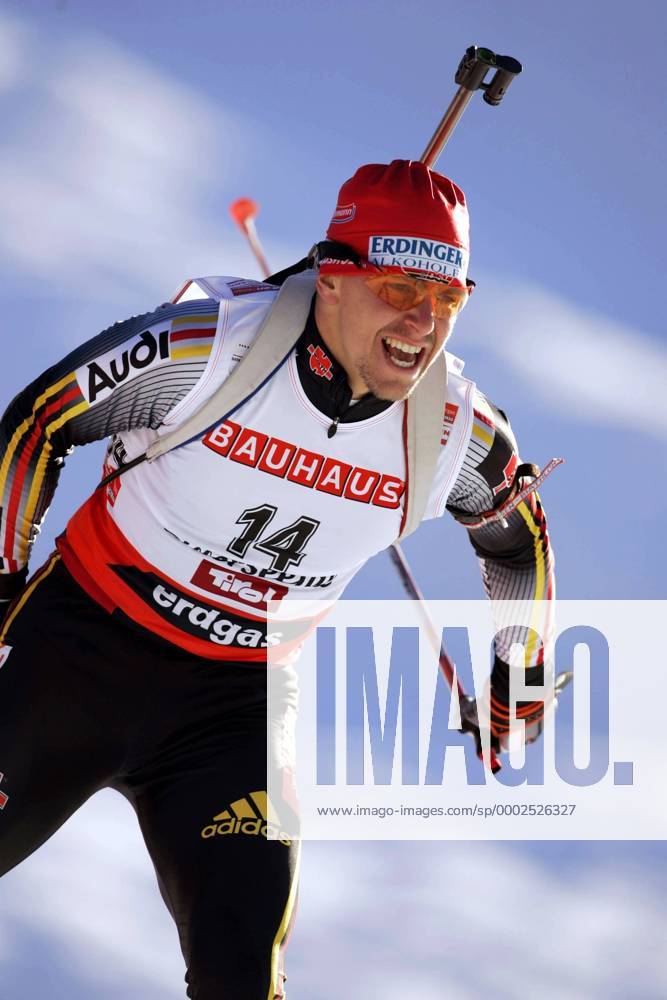 Michael Greis (Deutschland) Biathlon Herren Weltcup 2006 2007, Welt Cup, Worldcup, World, WC, 10km, 10 km, Kilometer, Sprint Einzelbild Hochfilzen Biathlon Herren Weltcup 2006 2007, Welt Cup, Worldcup, World, WC, 10km, 10 km, Kilometer, Sprint Einzelbild Hochfilzen