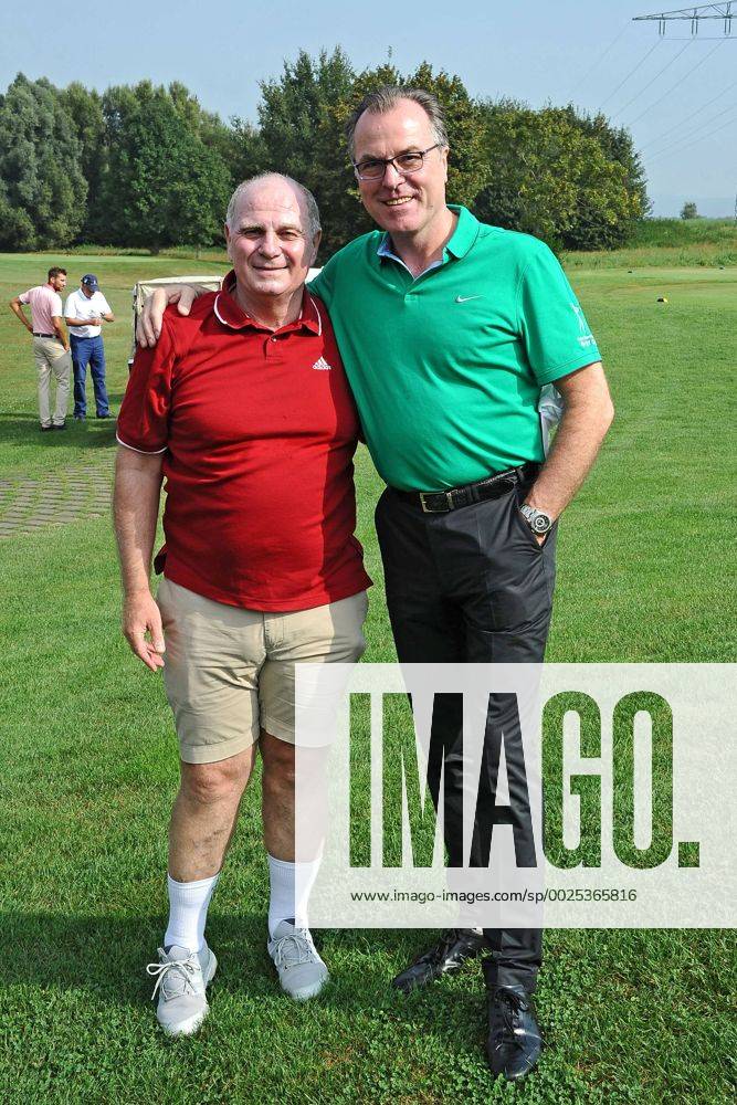 5. Aktion Kinderträume Golf Cup . Clemens Tönnies und Ulrich Uli Hoeneß anläßlich des 5. Aktion Kinderträume Golf Cup am 09.09.2016 in St. Leon-Rot.