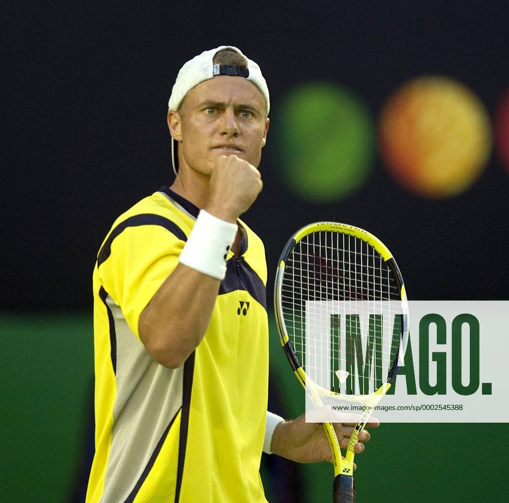 Lleyton Hewitt (Australien) jubelt Tennis Herren Australian Open 2006, Grand Slam, ATP Tour Einzelbild Melbourne Freude, Begeisterung, Tennis Herren Australian Open 2006, Grand Slam, ATP Tour Einzelbild Melbourne Freude, Begeisterung,