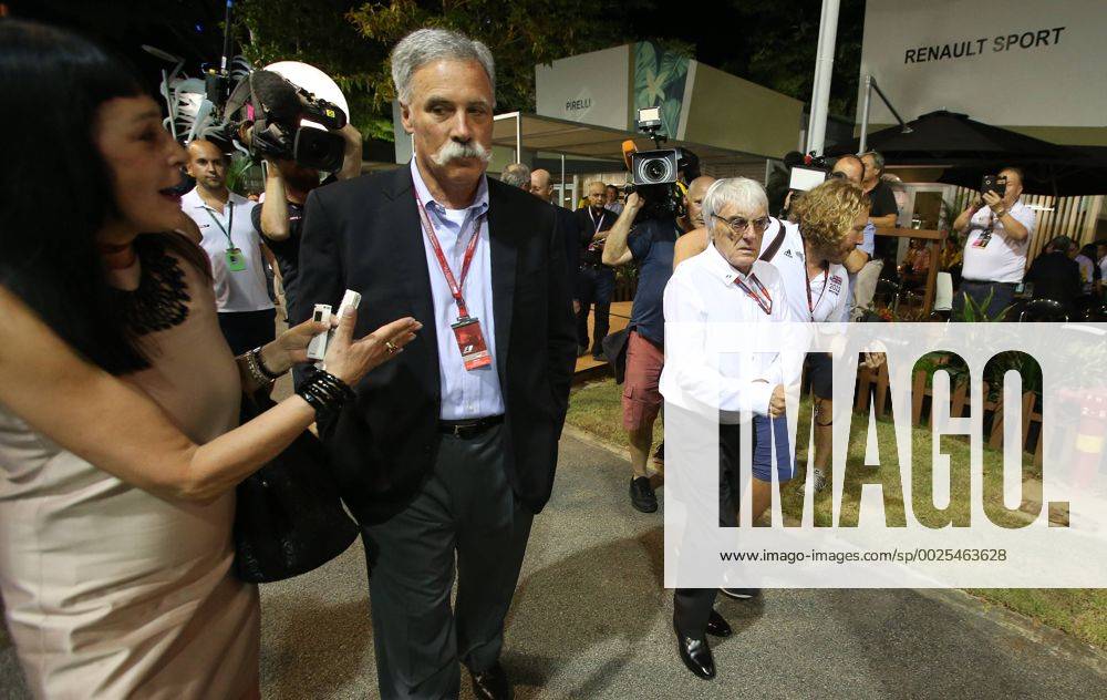 Chase Carey neuer Vorstandsvorsitzender der Formel 1, Bernie Ecclestone, FOM, formula 1 GP, Singapore, 16.09.2015 Photo:mspb Thomas Melzer Chase Carey, Bernie Ecclestone, FOM, formula 1 GP, Singapore