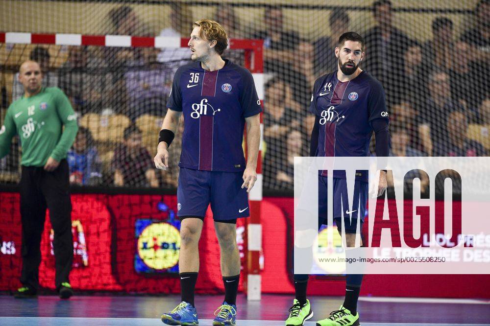 Lidl neuer Sponsor der französischen Handball Liga D1 - Nikola Karabatic (psg) Jesper Nielsen (psg) - Handball Frankreich, Trophee des Champions - 17 09 2016 JBAutissier Panoramic