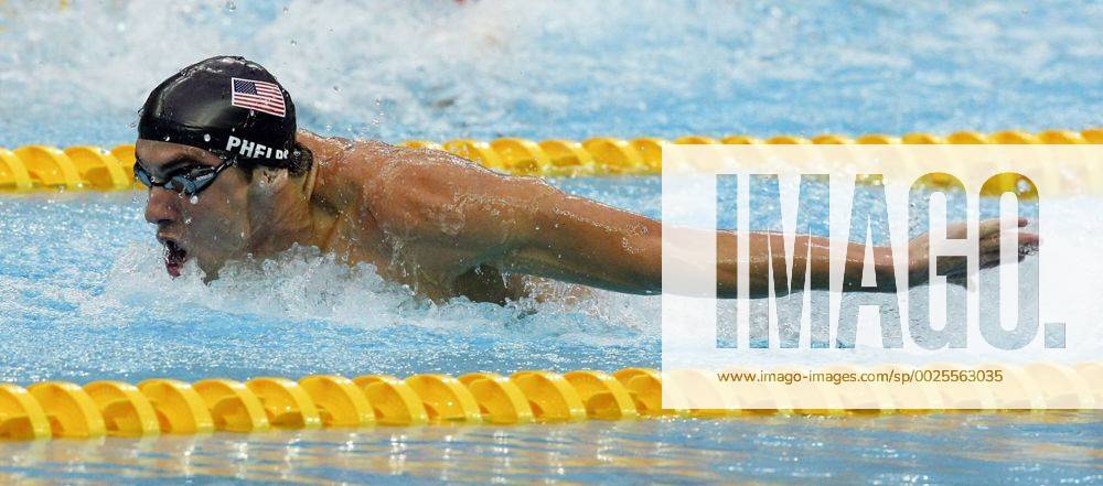 FOR SPORTS - USA s Michael Phelps swims in the Men s 200m Butterfly at the 2008 Beijing Olympics Wednesday Aug 13, 2008 in Beijing, China. Phelps finished in 1st place winning his fourth gold Texas News - August 13, 2008 - ZUMAa27_