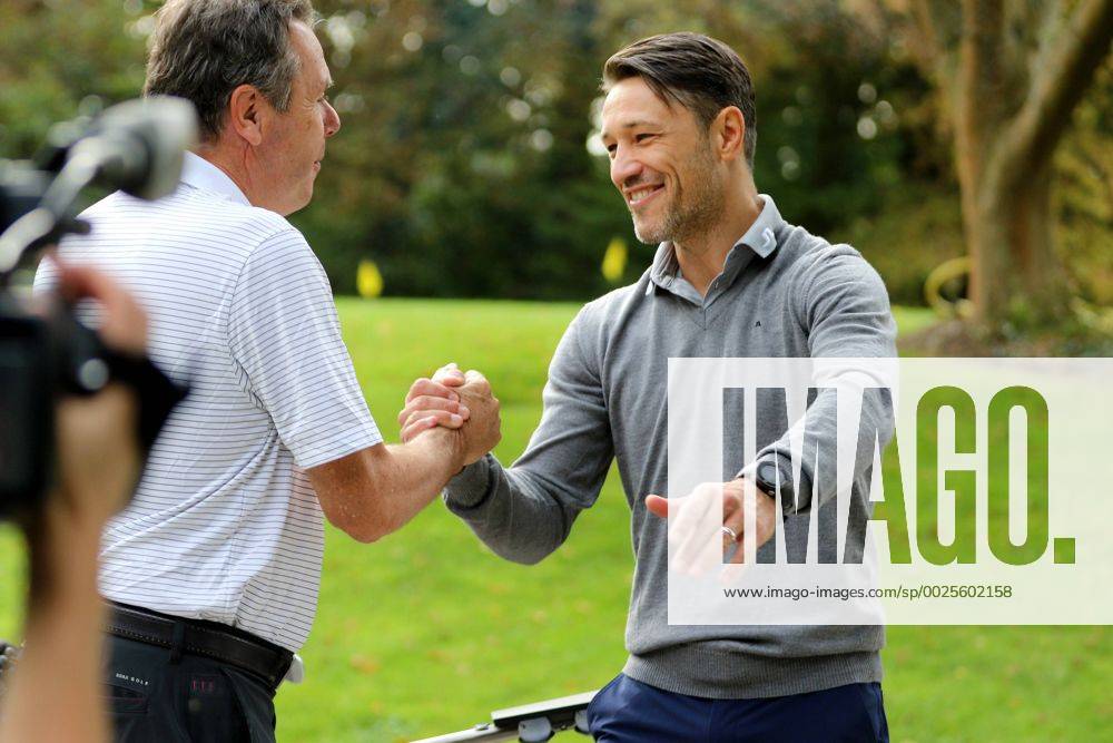 Frankfurt, Frankfurter Golf Club Eintracht Frankfurt (SGE) Golf Open Ex-Eintracht Vorstand Heribert Bruchhagen mit Trainer Niko Kovac Eintracht Frankfurt