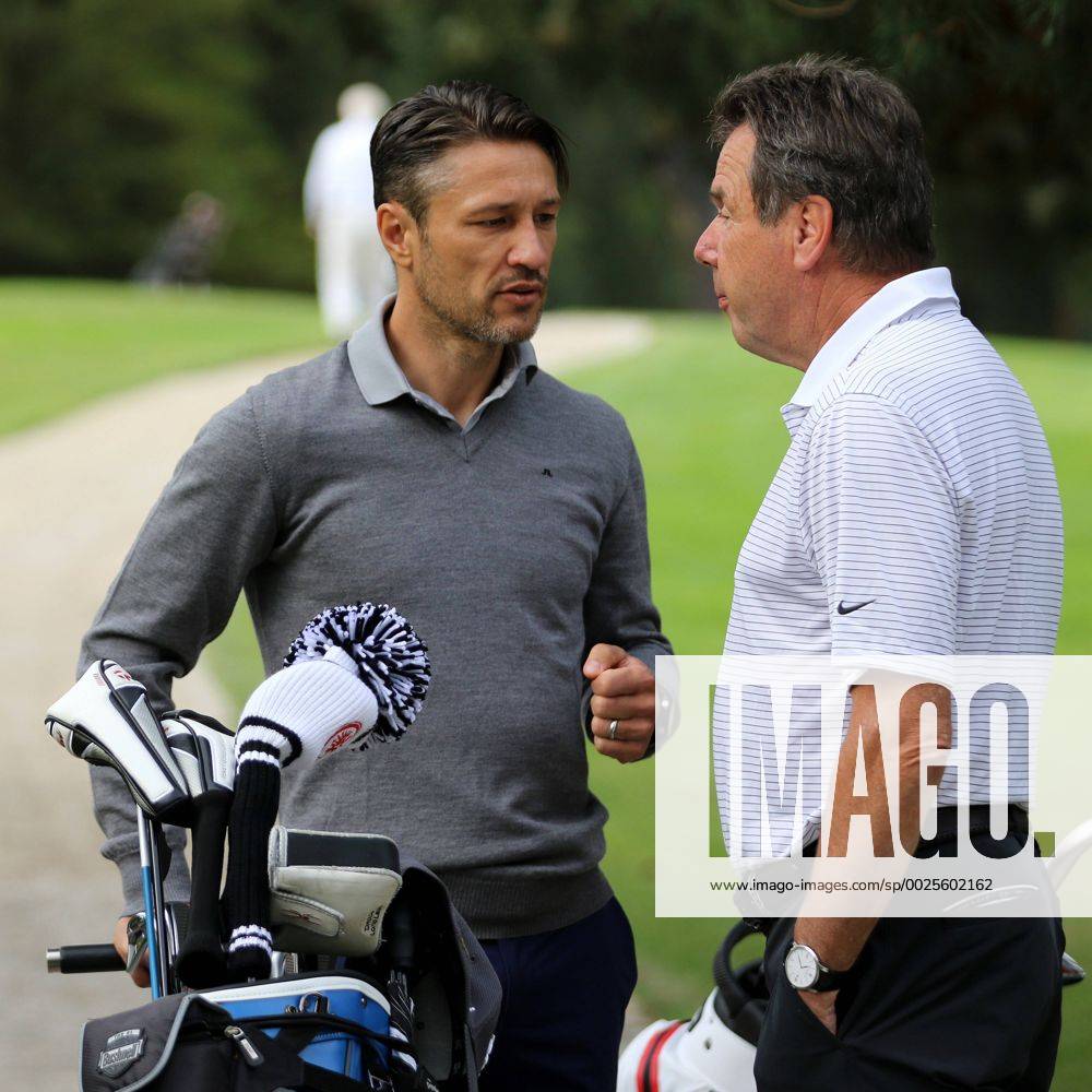 - SPORT 26.09.2016 Frankfurt, Frankfurter Golf Club Eintracht Frankfurt (SGE) Golf Open Ex-Eintracht Vorstand Heribert Bruchhagen mit Trainer Niko Kovac Eintracht Frankfurt