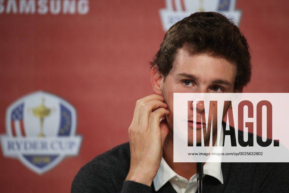 GOLF - Ryder Cup 2016 CHASKA,MINNESOTA,USA,29.SEP.16 - GOLF - Ryder Cup, Hazeltine National Golf Club, press conference PK Pressekonferenz Image shows Thomas Pieters (BEL). GEPAxpictures xDanielxGoetzhaber