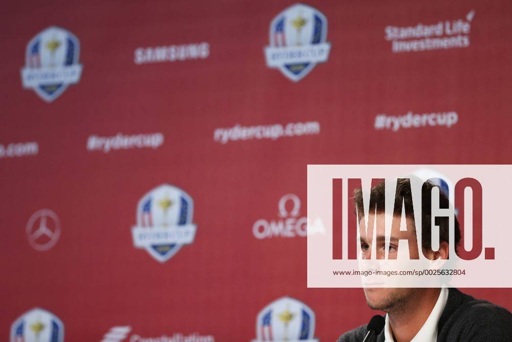 GOLF - Ryder Cup 2016 CHASKA,MINNESOTA,USA,29.SEP.16 - GOLF - Ryder Cup, Hazeltine National Golf Club, press conference PK Pressekonferenz Image shows Thomas Pieters (BEL). GEPAxpictures xDanielxGoetzhaber