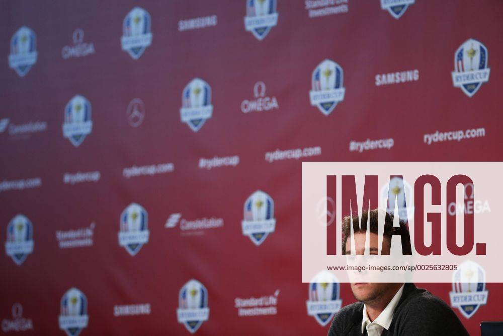 GOLF - Ryder Cup 2016 CHASKA,MINNESOTA,USA,29.SEP.16 - GOLF - Ryder Cup, Hazeltine National Golf Club, press conference PK Pressekonferenz Image shows Thomas Pieters (BEL). GEPAxpictures xDanielxGoetzhaber