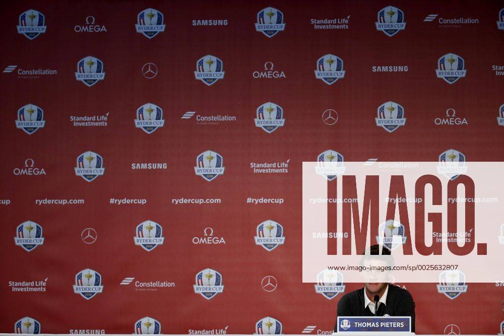 GOLF - Ryder Cup 2016 CHASKA,MINNESOTA,USA,29.SEP.16 - GOLF - Ryder Cup, Hazeltine National Golf Club, press conference PK Pressekonferenz Image shows Thomas Pieters (BEL). GEPAxpictures xDanielxGoetzhaber
