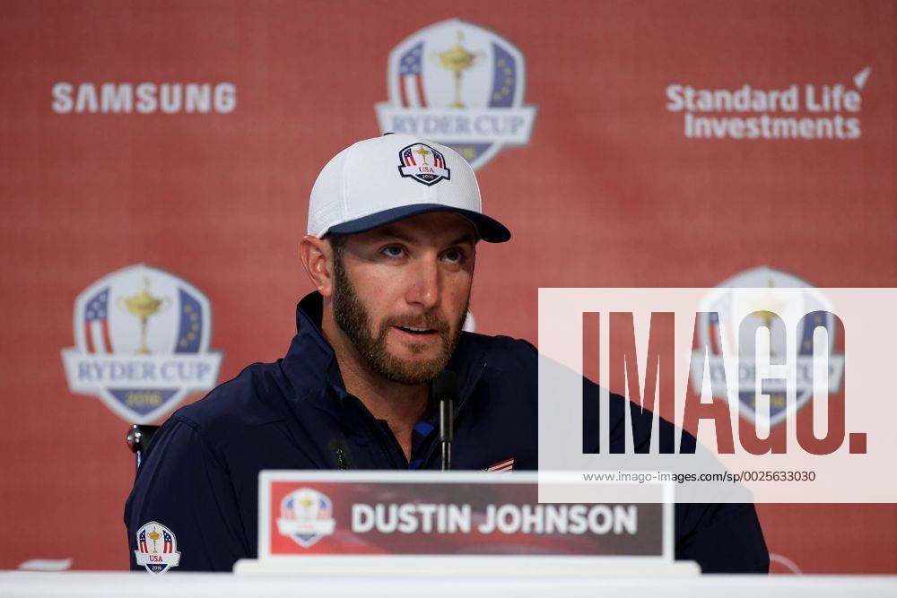 Golf, Ryder Cup 2016 in Chaska, Dustin Johnson Pressekonferenz GOLF - Ryder Cup 2016 CHASKA,MINNESOTA,USA,29.SEP.16 - GOLF - Ryder Cup, Hazeltine National Golf Club, press conference PK Pressekonferenz Image shows Dustin Johnson (USA). GEPAxpictures xDanielxGoetzhaber