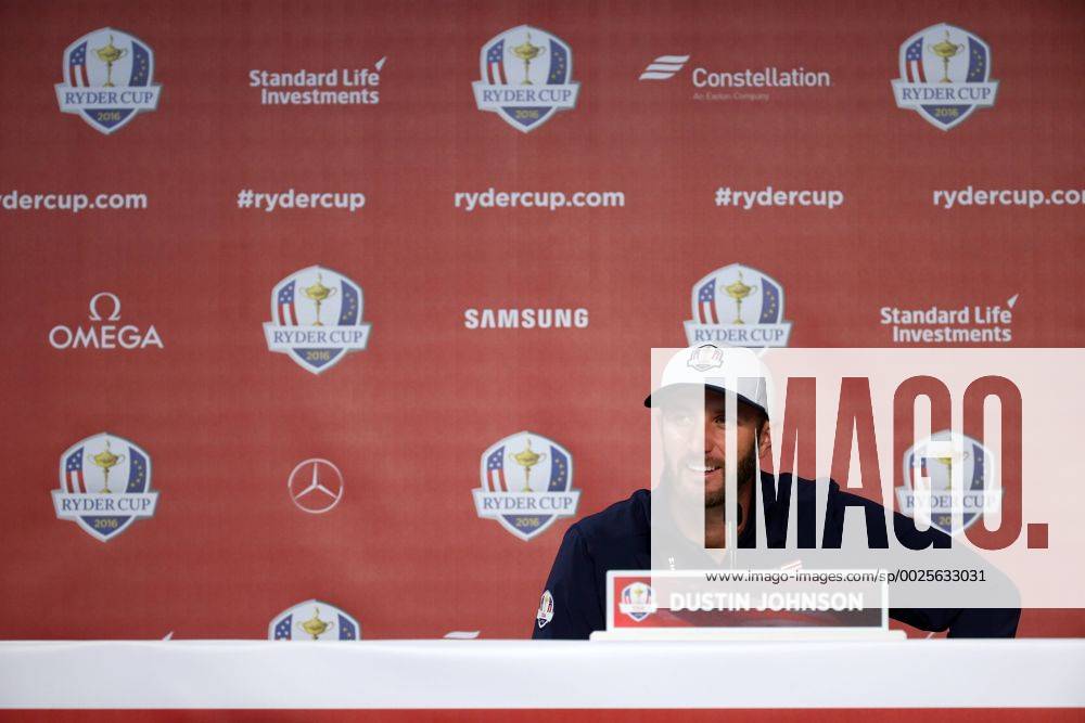 Golf, Ryder Cup 2016 in Chaska, Dustin Johnson Pressekonferenz GOLF - Ryder Cup 2016 CHASKA,MINNESOTA,USA,29.SEP.16 - GOLF - Ryder Cup, Hazeltine National Golf Club, press conference PK Pressekonferenz Image shows Dustin Johnson (USA). GEPAxpictures xDanielxGoetzhaber